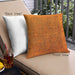 Front View of Mid-Century Modern Urban Square Neon Orange Throw Pillow, 18 inch by 18 inch, pwurb1957