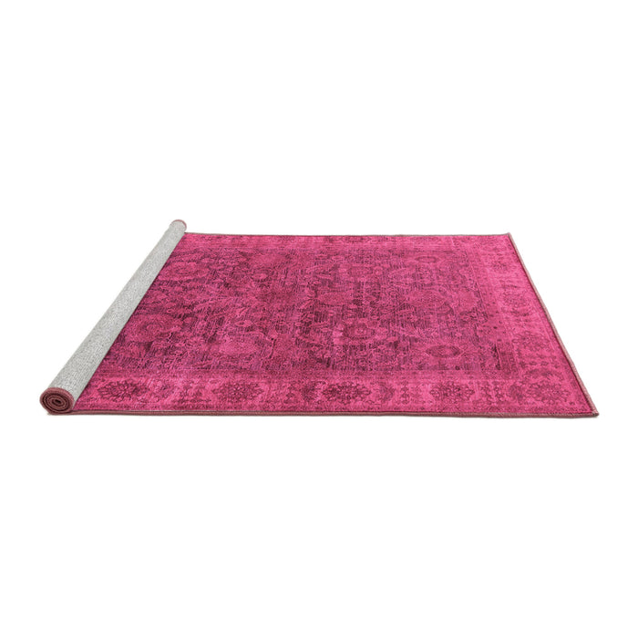 Sideview of Machine Washable Oriental Purple Industrial Area Rugs, wshurb1957pur