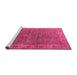 Sideview of Machine Washable Oriental Purple Industrial Area Rugs, wshurb1957pur