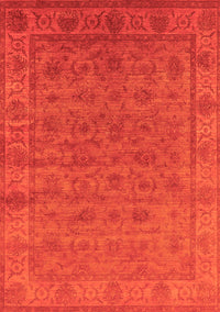 Oriental Orange Industrial Rug, urb1958org