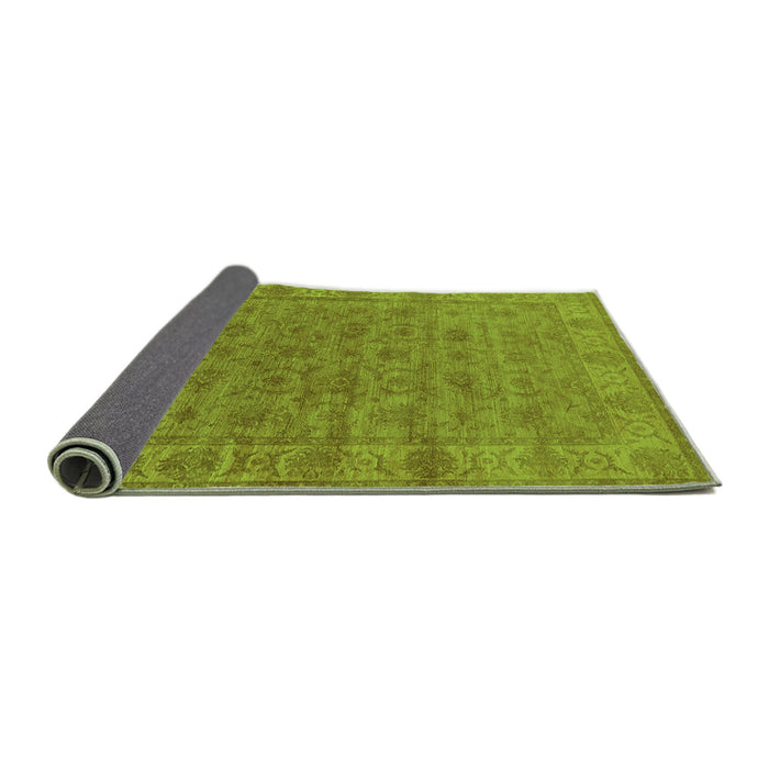 Sideview of Oriental Green Industrial Rug, urb1958grn