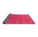 Sideview of Oriental Pink Industrial Rug, urb1958pnk