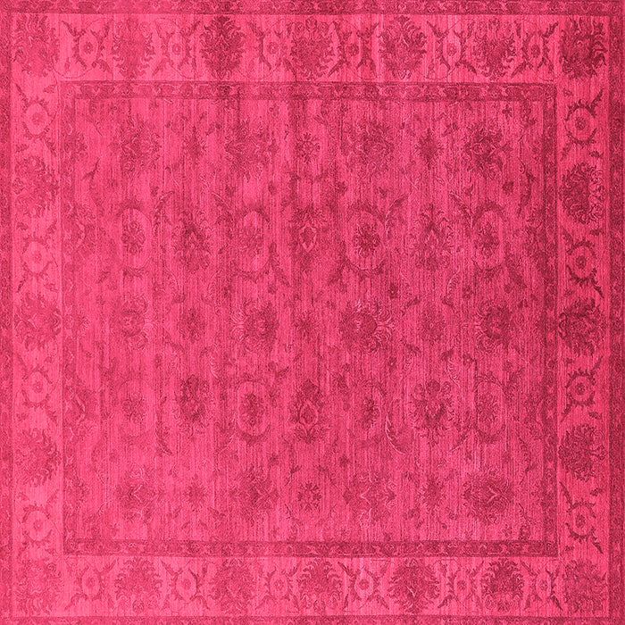 Square Oriental Pink Industrial Rug, urb1958pnk