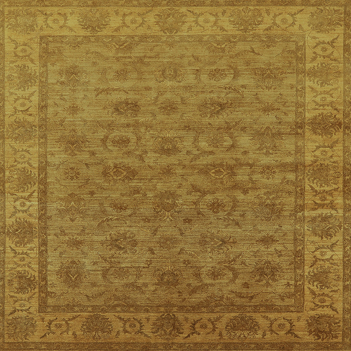 Square Machine Washable Oriental Light Blue Industrial Rug, wshurb1958lblu