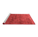 Industrial Red Washable Rugs