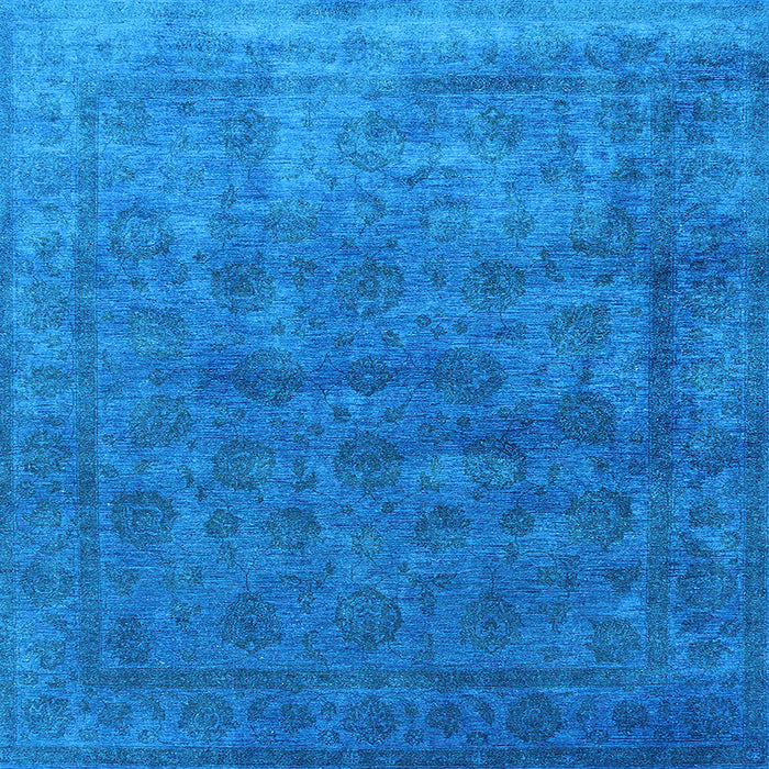 Square Oriental Light Blue Industrial Rug, urb1959lblu