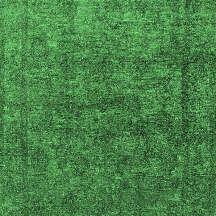 Machine Washable Oriental Emerald Green Industrial Area Rugs, wshurb1959emgrn