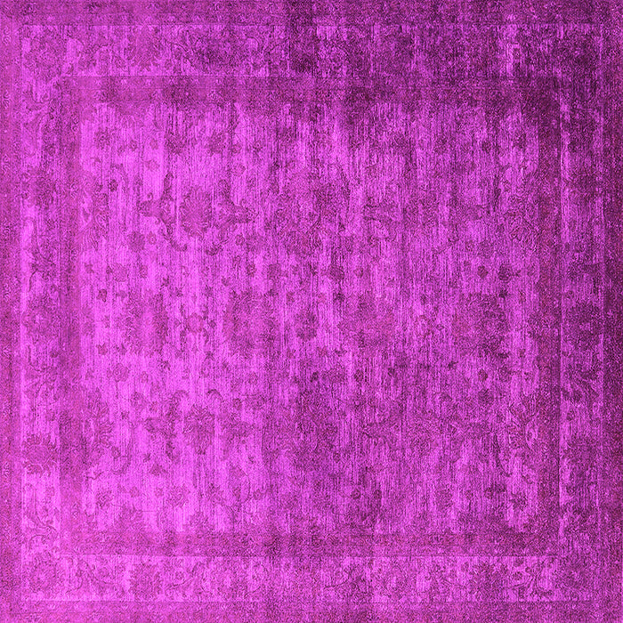 Square Machine Washable Oriental Pink Industrial Rug, wshurb1960pnk