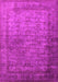 Machine Washable Oriental Pink Industrial Rug, wshurb1960pnk