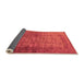 Sideview of Oriental Orange Industrial Rug, urb1960org