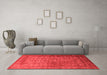 Industrial Red Washable Rugs