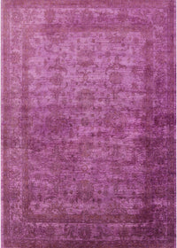 Machine Washable Industrial Modern Medium Violet Red Pink Rug, wshurb1960