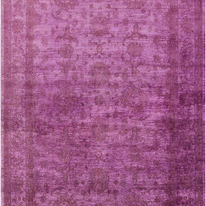 Machine Washable Industrial Modern Medium Violet Red Pink Rug, wshurb1960