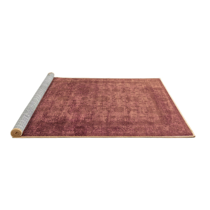 Sideview of Machine Washable Oriental Brown Industrial Rug, wshurb1960brn