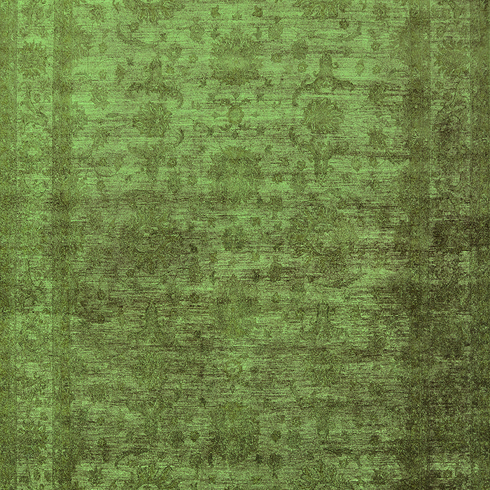 Machine Washable Oriental Green Industrial Area Rugs, wshurb1960grn