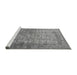 Sideview of Machine Washable Oriental Gray Industrial Rug, wshurb1960gry