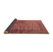 Sideview of Oriental Brown Industrial Rug, urb1960brn