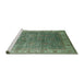 Sideview of Machine Washable Industrial Modern Dark Olive Green Rug, wshurb1961