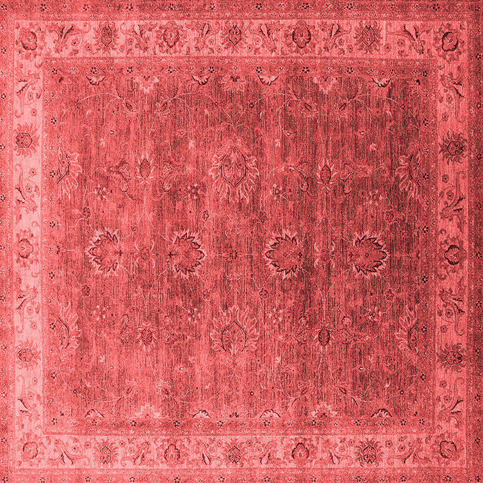 Machine Washable Oriental Red Industrial Rug, wshurb1961red