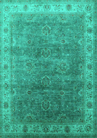 Oriental Turquoise Industrial Rug, urb1961turq