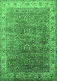 Oriental Emerald Green Industrial Rug, urb1961emgrn