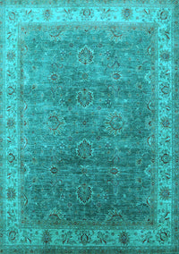 Oriental Light Blue Industrial Rug, urb1961lblu