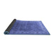 Sideview of Oriental Blue Industrial Rug, urb1961blu