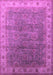 Machine Washable Oriental Pink Industrial Rug, wshurb1961pnk