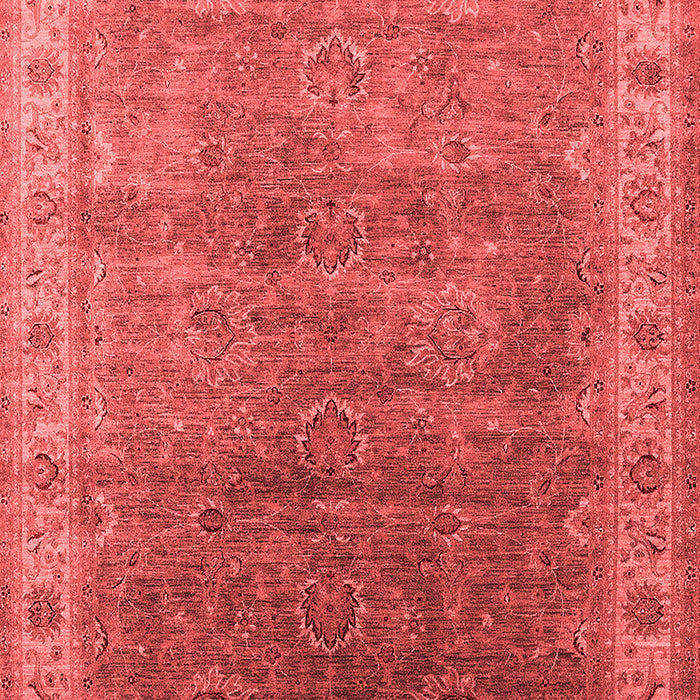 Machine Washable Oriental Red Industrial Rug, wshurb1961red