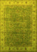 Oriental Yellow Industrial Rug, urb1961yw