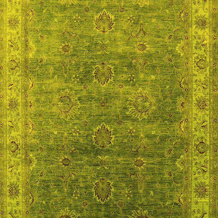 Oriental Yellow Industrial Rug, urb1961yw
