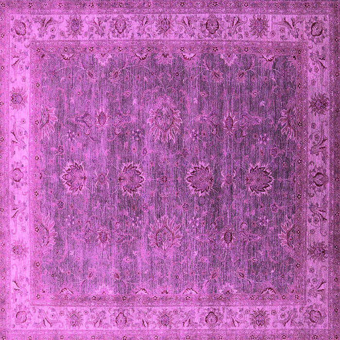 Square Oriental Pink Industrial Rug, urb1961pnk