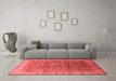 Industrial Red Washable Rugs