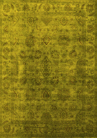 Oriental Yellow Industrial Rug, urb1962yw