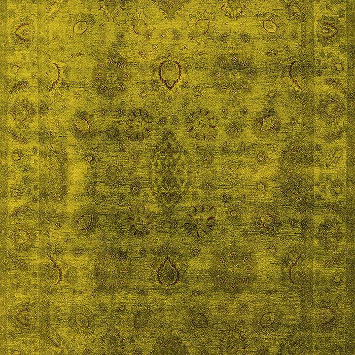 Oriental Yellow Industrial Rug, urb1962yw