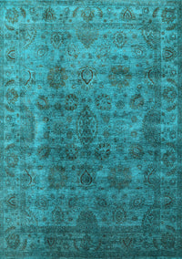 Oriental Light Blue Industrial Rug, urb1962lblu