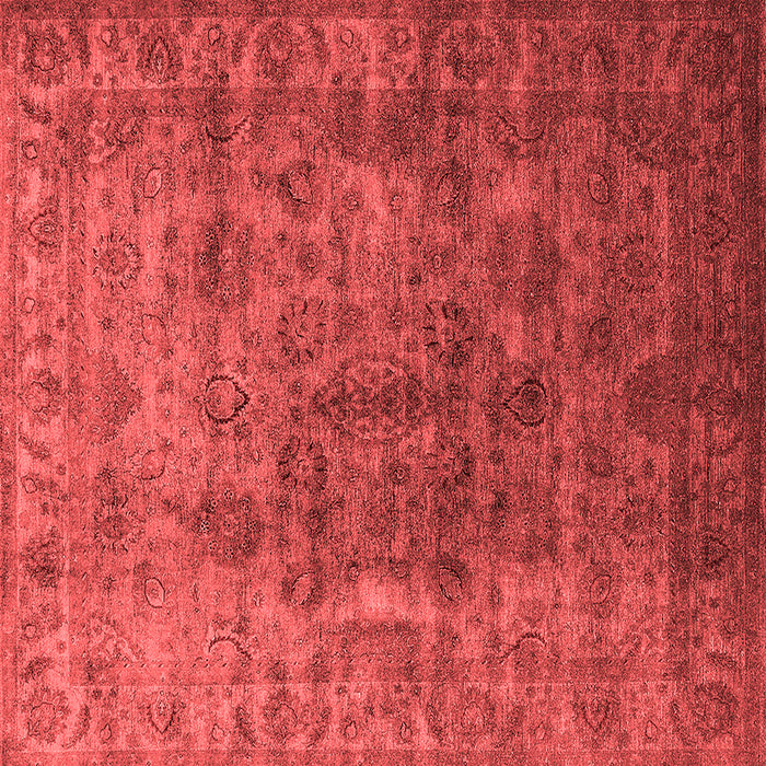Machine Washable Oriental Red Industrial Rug, wshurb1962red