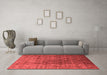 Industrial Red Washable Rugs