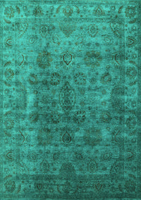 Oriental Turquoise Industrial Rug, urb1962turq