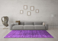 Machine Washable Oriental Purple Industrial Rug, wshurb1962pur