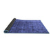 Sideview of Oriental Blue Industrial Rug, urb1962blu