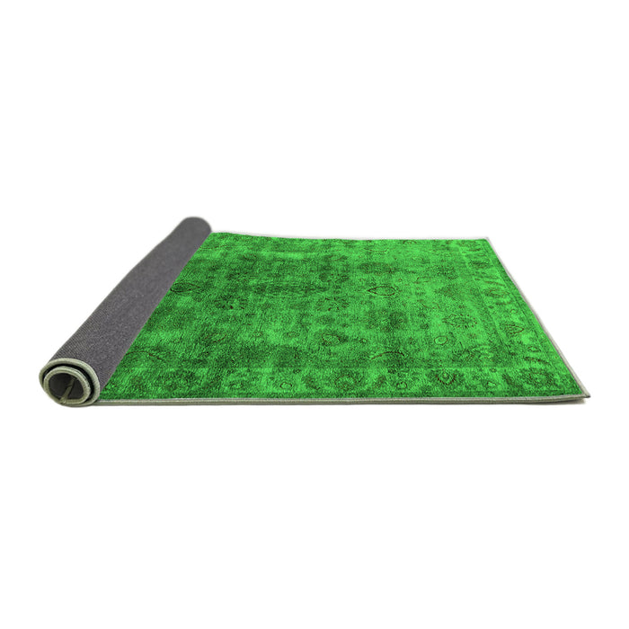 Sideview of Oriental Green Industrial Rug, urb1962grn
