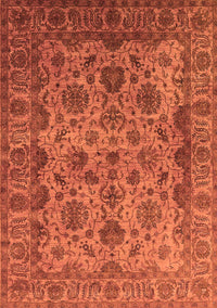 Oriental Orange Industrial Rug, urb1963org