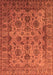 Oriental Orange Industrial Rug, urb1963org