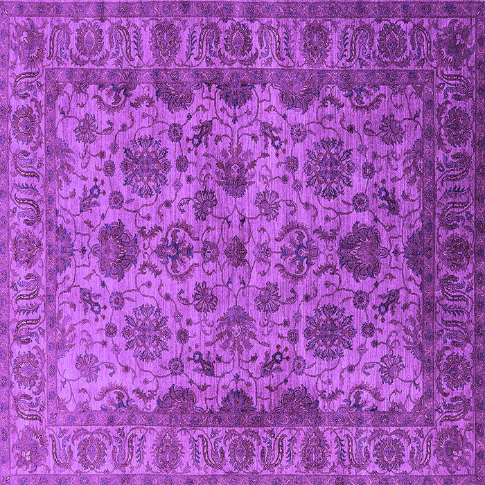 Square Oriental Purple Industrial Rug, urb1963pur