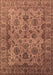 Machine Washable Oriental Brown Industrial Rug, wshurb1963brn