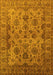 Machine Washable Oriental Yellow Industrial Rug, wshurb1963yw