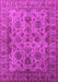 Machine Washable Oriental Pink Industrial Rug, wshurb1963pnk