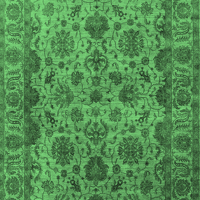Oriental Emerald Green Industrial Rug, urb1963emgrn