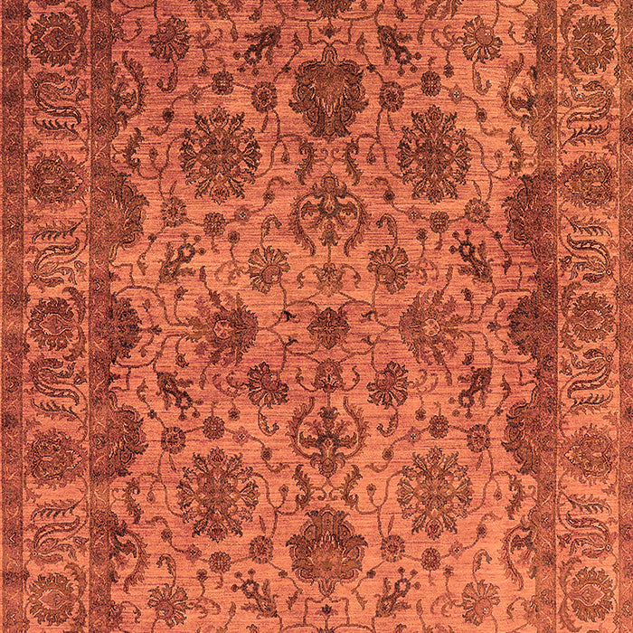 Machine Washable Oriental Orange Industrial Area Rugs, wshurb1963org